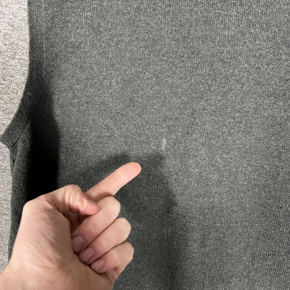 Brooks Brothers Sweater Vest Lot 2‎ Mens XL Black Gray Lambswool Made USA